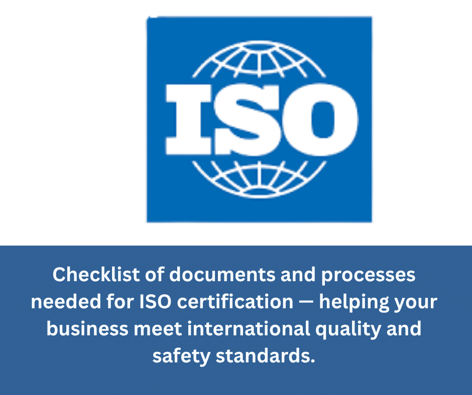 ISO Certification Requirements