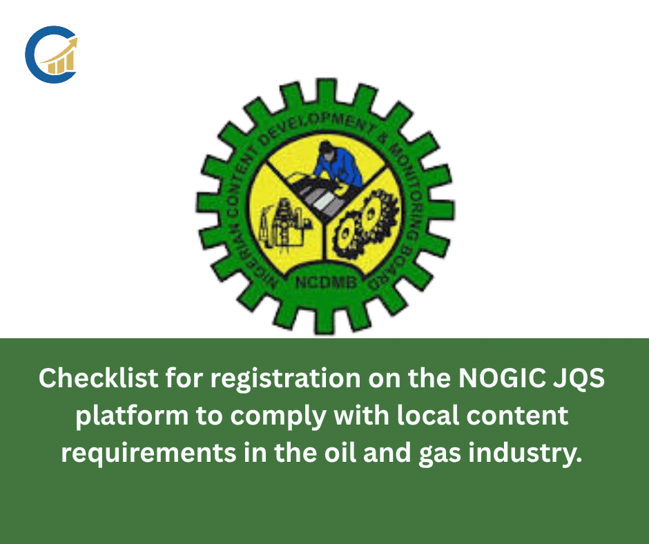 NCDMB NOGIC Registration Requirements