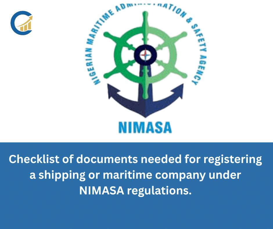 NIMASA Shipping Licence Registration Requirements